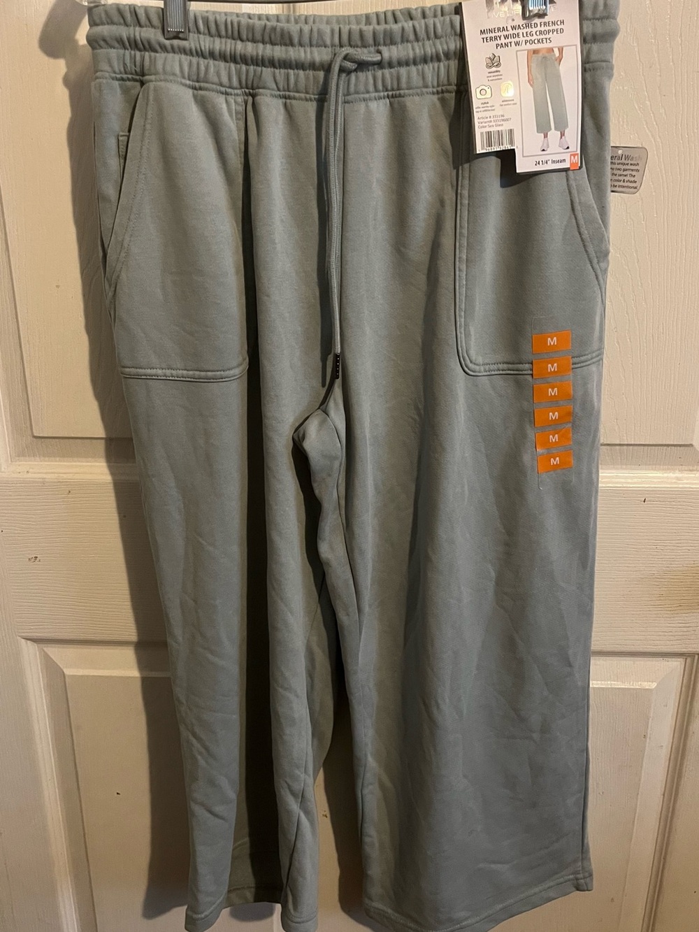 RBX Sea Glass Wide Leg Cropped Jeans for Women